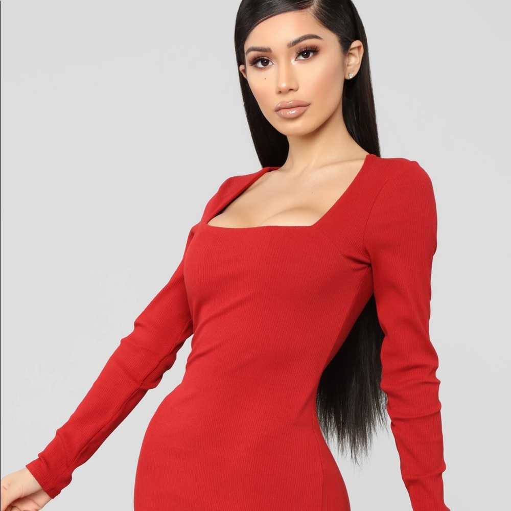 Jessika mini dress- Rust